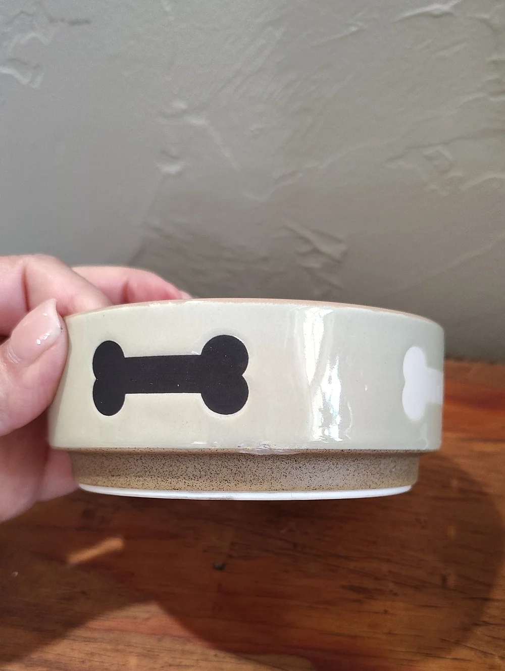Top Paw Dog Bowls Brown And Green Small Dogs Speckles Dog Bones